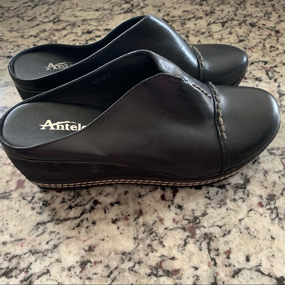 Black Antelope mules/wedge